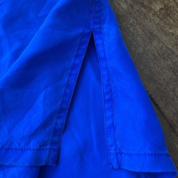 Dana  Buchman Vintage Silk buttons Down Short Sleeves blouse Size L - Picture 10 of 13